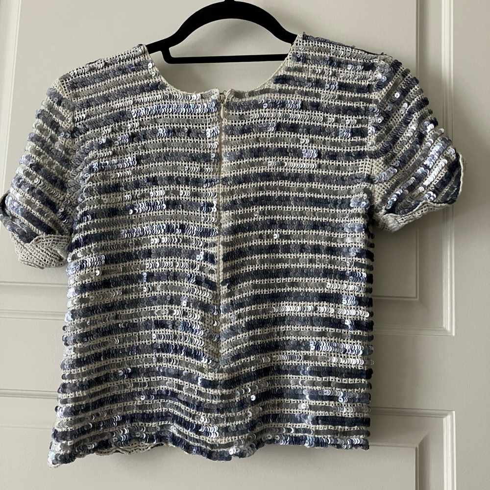 Gryphon Sequin Stripe Top - image 2